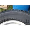 Image 3 : Two 22.5" rims, one Michelin 10R 22.5 XZE tire and GM marked alloy 8 bolt rim fitted with Michelin L