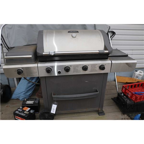 Thermos brand stainless steel propane barbecue