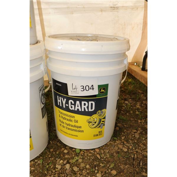 Full 18.9 ltr. jug of Hy-Gard hydraulic oil