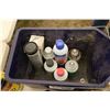 Image 2 : Selection of grease and other chemicals, grease gun with no battery, mini florescent trouble light a
