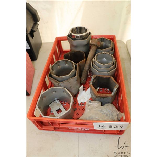 Selection of assorted sized hub sockets