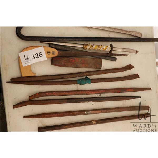 Selection of pry bars etc.