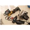 Image 1 : Selection of corded hand tools including circular saw, heat gun, angle grinder etc.
