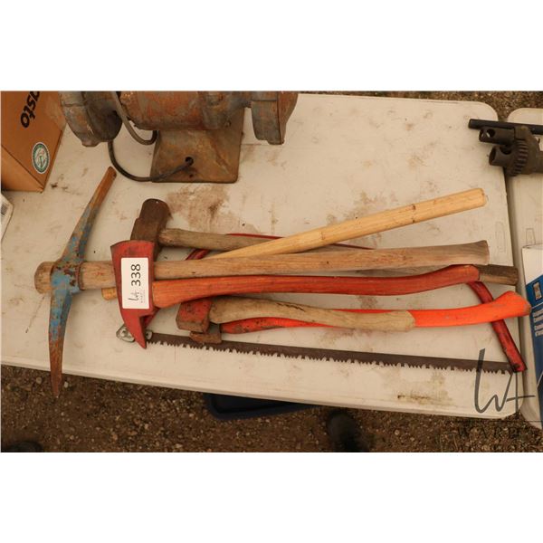 Axe, pick, sledge hammer etc.