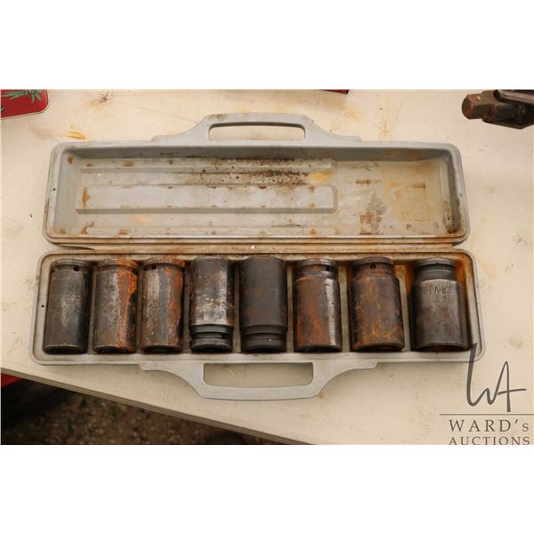 Eight piece 3/4" drive socket set