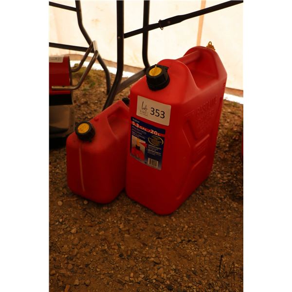 Two gas cans