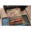 Image 3 : Assorted tools including fencing pliers, socket set, hammers, multi driver etc.