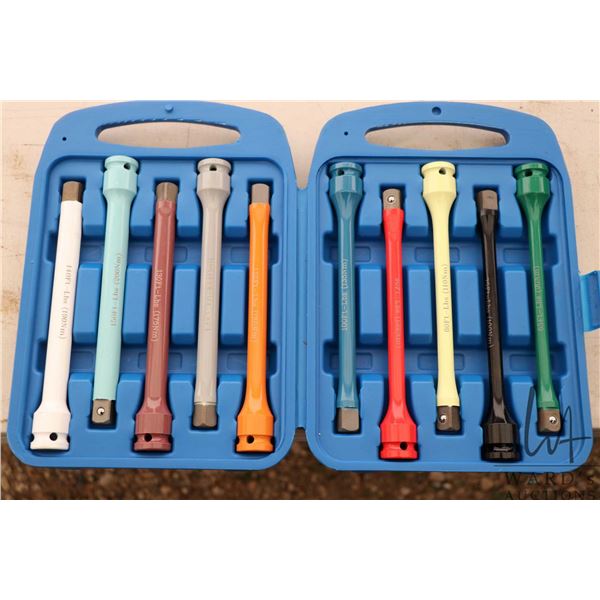 Ten piece 1/2" drive torque limiting extension set, appears gently or unused