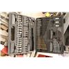 Image 2 : Selection of tools including pneumatic impacts, drill and hammer plus molded plastic case with drill