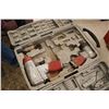 Image 4 : Selection of tools including pneumatic impacts, drill and hammer plus molded plastic case with drill