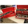 Image 1 : Two portable tool boxes containing screwdrivers, hack saw, wrenches etc.