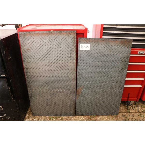 Two sheets of metal plate