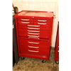 Image 1 : Tool box and contents including abrasive discs, taps, Allen wrenches, files, die grinders, pullers, 