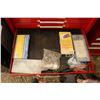 Image 7 : Tool box and contents including abrasive discs, taps, Allen wrenches, files, die grinders, pullers, 