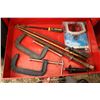 Image 9 : Tool box and contents including abrasive discs, taps, Allen wrenches, files, die grinders, pullers, 