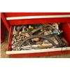 Image 13 : Tool box and contents including sockets, pliers, electrical tester, punches, torques drivers, wrench