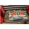 Image 7 : Tool box and contents including sockets, pliers, electrical tester, punches, torques drivers, wrench