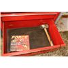 Image 14 : Too box and contents including pry bars, nut drivers, hydraulic fittings, miniature screw drivers, c