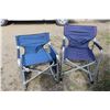 Image 1 : Two folding camp chairs