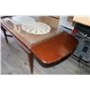 Image 2 : Two open wooden shelves and an antique coffee table