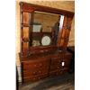 Image 1 : Six drawer chest plus a mismatched hutch top