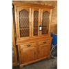 Image 1 : Semi contemporary maple dining room sideboard with display hutch