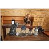 Image 1 : Selection of decor including coat hook with storage, lanterns etc.