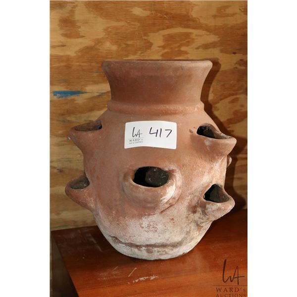 Terracotta strawberry pot