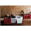 Image 1 : Selection of garden decor, graduated bowls with lids etc.