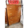 Image 1 : Four drawer waterfall highboy