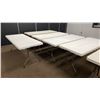 Image 3 : GROUP OF 11, 6' COMMERCIAL FOLD IN HALF UTILITY TABLES