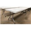 Image 5 : GROUP OF 11, 6' COMMERCIAL FOLD IN HALF UTILITY TABLES