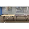 Image 2 : GROUP OF 4 FOLDING 6' UTILITY TABLES
