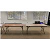 Image 3 : GROUP OF 4 FOLDING 6' UTILITY TABLES