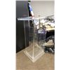 Image 3 : CONTENTS OF CLOSET- BALLOON TIME TANKS, FANS, TV MOUNTS, PLEXIGLASS PODIUM, PULL DOWN PROJECTION