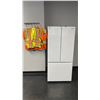 Image 1 : CONTENTS OF CAFETERIA- SAMSUNG WHITE FRENCH DOOR REFRIGERATOR, FOLDING TABLE, 2 OFFICE CHAIRS,