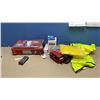 Image 3 : CONTENTS OF CAFETERIA- SAMSUNG WHITE FRENCH DOOR REFRIGERATOR, FOLDING TABLE, 2 OFFICE CHAIRS,