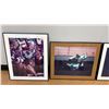 Image 2 : CITYSCAPE PRINT & 3 FRAMED RACING PICTURE