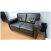 Image 2 : CHOCOLATE BROWN LEATHER LOVE SEAT