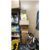 Image 3 : CONTENTS OF JANITORIAL CLOSET- SHOP VAC, CLEANING SUPPLIES, TOILET PAPER, PAPER TOWEL, MOPS, MOP