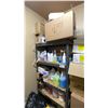 Image 4 : CONTENTS OF JANITORIAL CLOSET- SHOP VAC, CLEANING SUPPLIES, TOILET PAPER, PAPER TOWEL, MOPS, MOP