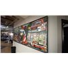 Image 2 : LARGE OIL ON CANVAS TRANSFER RACING PRINT APPROX 10' X 4'