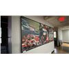 Image 3 : LARGE OIL ON CANVAS TRANSFER RACING PRINT APPROX 10' X 4'