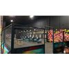 Image 2 : LARGE 5 STATION COMMERCIAL AXE THROWING AREA WITH PROJECTORS, SENSORS, KEYBOARDS, MICE, 3 TABLES &