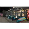 Image 4 : LARGE 5 STATION COMMERCIAL AXE THROWING AREA WITH PROJECTORS, SENSORS, KEYBOARDS, MICE, 3 TABLES &