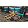 Image 1 : LIFTRITE 5500 LB CAPACITY YELLOW PALLET JACK & FLOOR SWEEPER *LAST DAY REMOVAL*