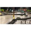 Image 1 : LARGE COMMERCIAL GO KART RACETRACK- INCLUDES ALL RUBBER TIRES, PLASTIC BARRIER SURROUNDS & LARGE