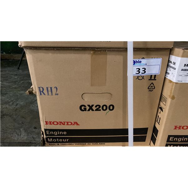 HONDA GX200 GASOLINE ENGINE *NEW IN BOX*