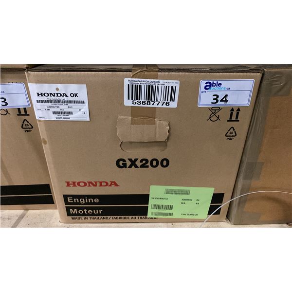 HONDA GX200 GASOLINE ENGINE *NEW IN BOX*