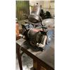Image 2 : SQUARE METAL FRAME WOOD TOP WORKBENCH WITH BENCH GRINDER *RIDGID TOOLS NOT INCLUDED*